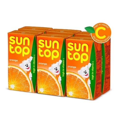 Sun Top Orange Juice 6 x 125 ml