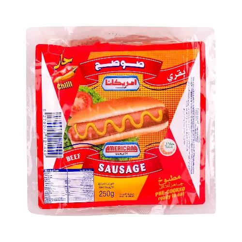 Americana Beef Chilli Sausage 250G