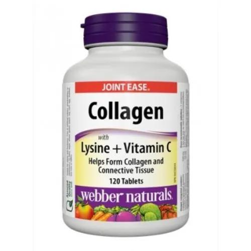 Webber Naturals Collagen With Lysine + Vitimin C 120 Tablets 