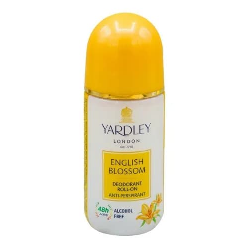 Yardley London English Blossom Anti-Perspirant Roll-On Deodorant - alcohol free 50 ml