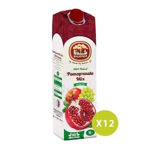 Baladna Uht Pomegranate Mix Juice, 1L