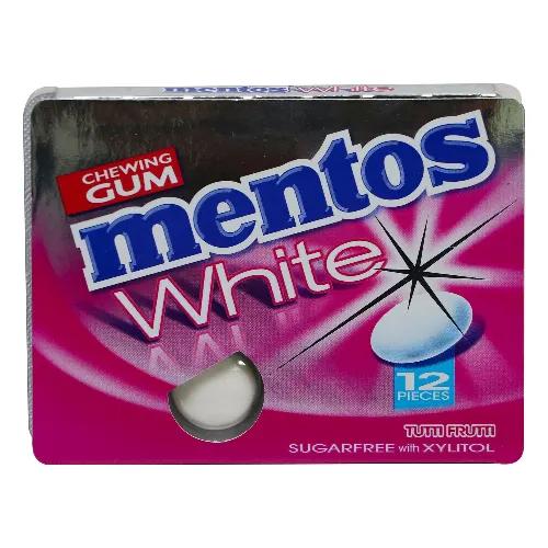 Mentos Chewing Gum White Tutti Fruit 12 X 17g