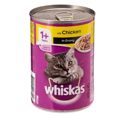 Whiskas Wet Food with Chicken in Gravy for Adult Cats (1+ years) 400 gr