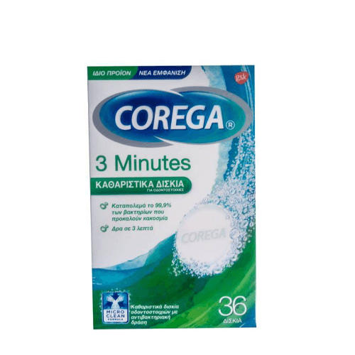 Corega Daily Cleanser For Dentures 36 Tablets