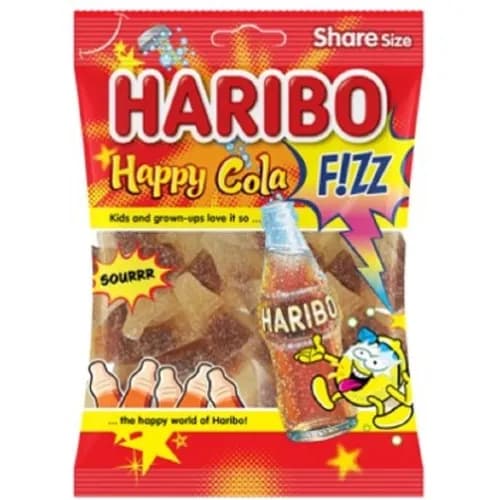 Haribo Happy Fizz Candy Cola Flavor 70g