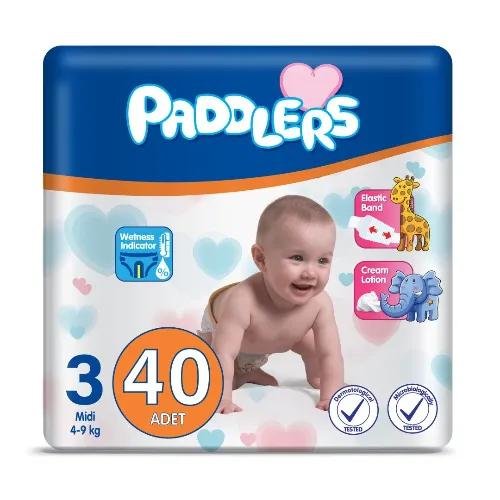 Paddlers Midi Baby Diapers Size 3 (4-9kg) 40 per pack