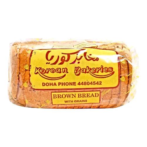 Korean Bakeries Brown Bread With Grains 1 Pc