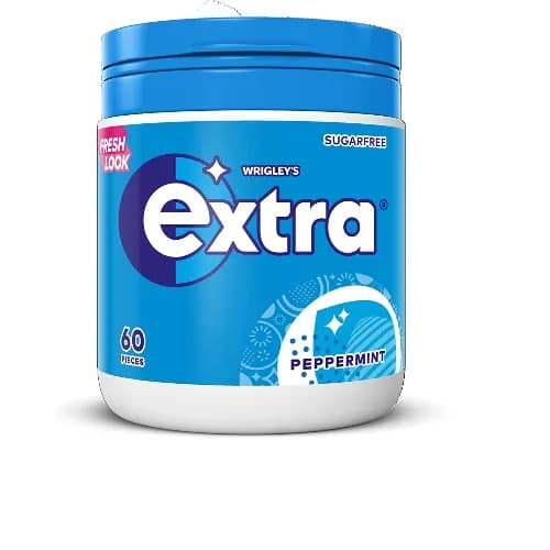 Wrigley's Extra Gum Peppermint Flavor - sugar free 60 per pack