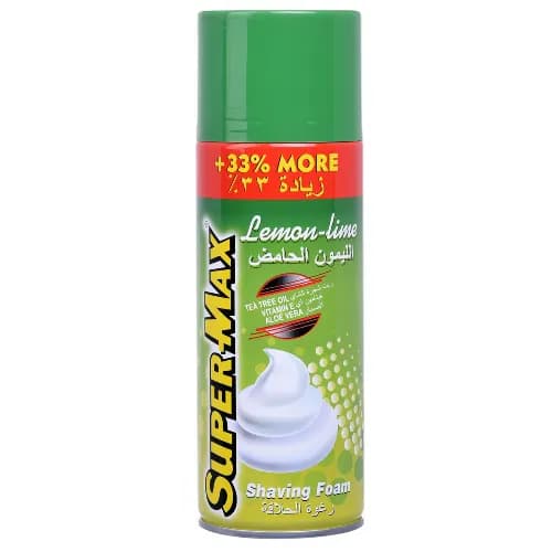 Super-Max Lemon-Lime Shaving Foam 400 ml