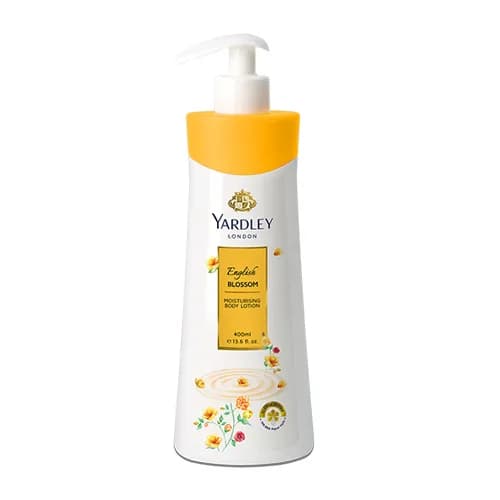 Yardley London English Blossom Moisturizing Body Lotion with Hyaluronic Acid, Shea Butter & Floral Extracts 400 ml