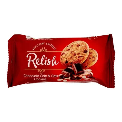 Relish Chocolate Chip & Oat Cookies 12 x 42 gr