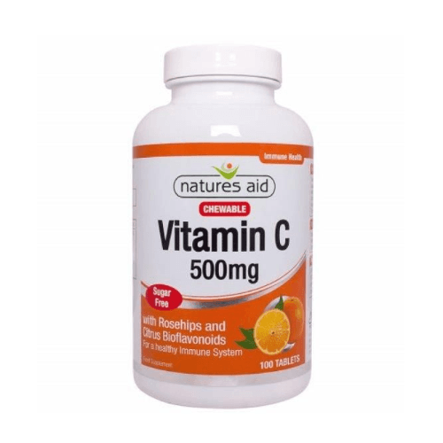 Nat.Aid Vitamin C 500Mg Sugar Free Chewable Tab 100'S 