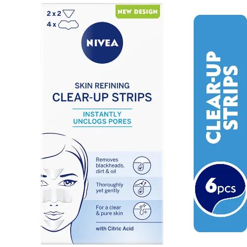 Nivea Refining Clear-Up Strips All Skin Types 6Pcs