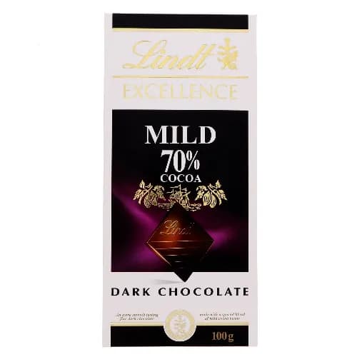 Lindt Excellence Mild 70% Cocoa Dark Chocolate 100g