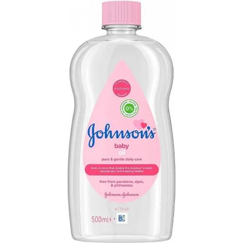 Johnson's Hypoallergenic Baby Oil - Parabens Free, Dyes Free, Phthalates Free 500ml