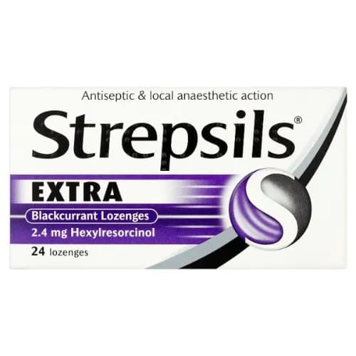 Strepsils Extra Blackcurrant Lozenges 24 per pack