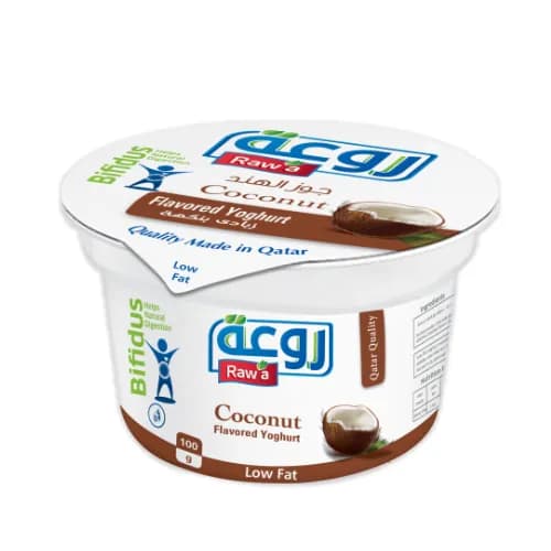 Raw'a Low Fat Yogurt Coconut Flavor 170 gr