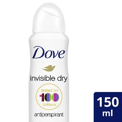 Dove Women Antiperspirant Deodorant Spray Invisible Dry Alcohol Free 150ml