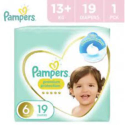 Pampers Premium Protection Diapers Size 6 (13+kg) 19 per pack