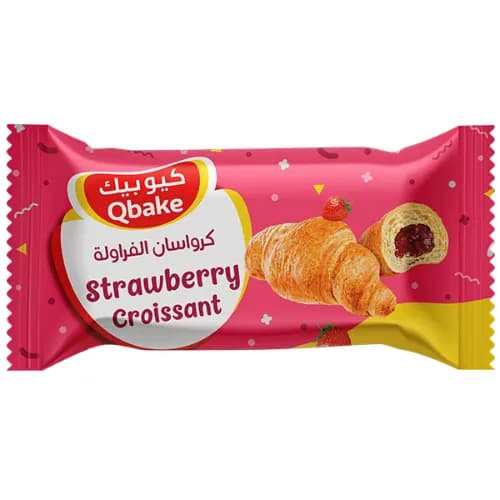 Qbake Strawberry Croissant 60 gr