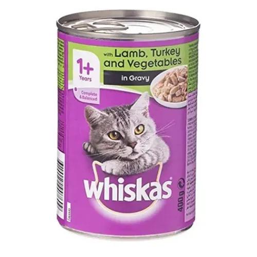 Whiskas Wet Food with Lamb, Turkey & Vegetables for Adult Cats (1+ Years) 400 gr