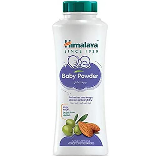 Himalaya Baby Powder With Olive & Almond Extracts - Synthetic Colors Free, Paraben Free, Phthalates Free 100g