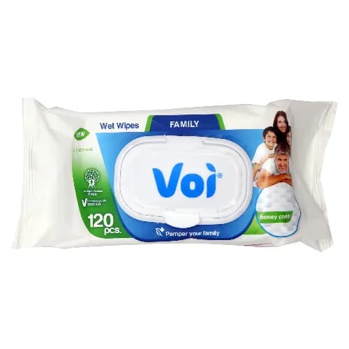 Voi Family Wet Wipes 120 Pieces