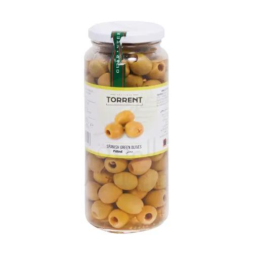 TORRENT PITTED GREEN OLIVES 440 GM