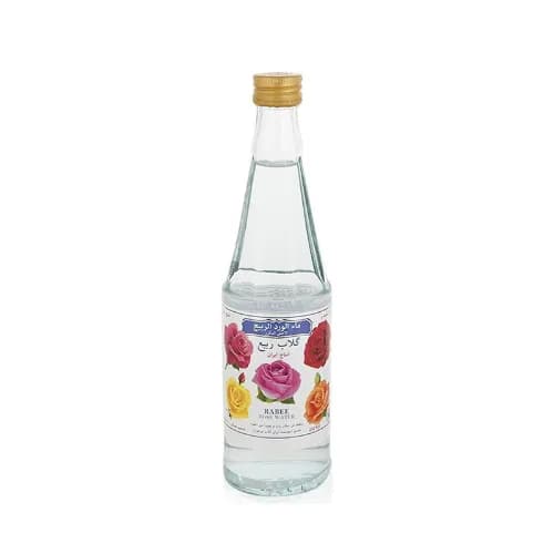 Rabee Rose Water Glass Bottle 430ml 430 ml