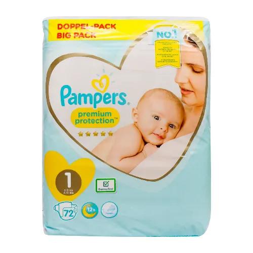 Pampers Premium Protection Baby Diapers Size 1 (2-5kg) 72 per pack