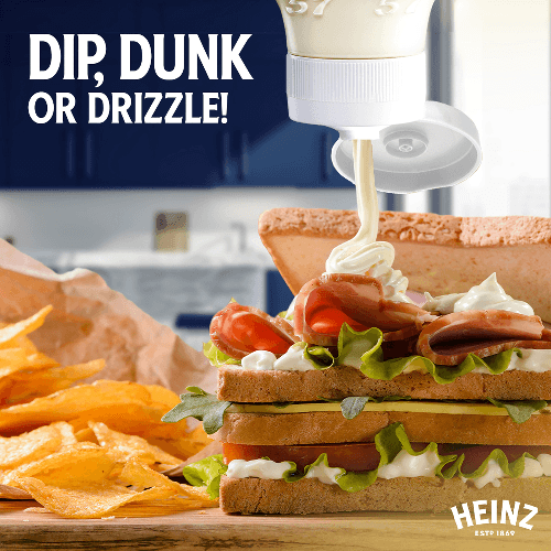 Heinz Garlic Mayonnaise Top Down Squeezy Bottle 400ml