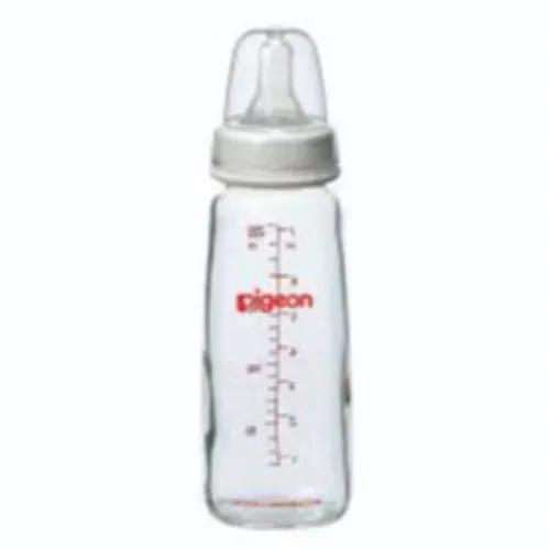 Pigeon Slow Flow 200ml Glass Nursing Bottle with Peristaltic Nipple - BPA free 1 pcs