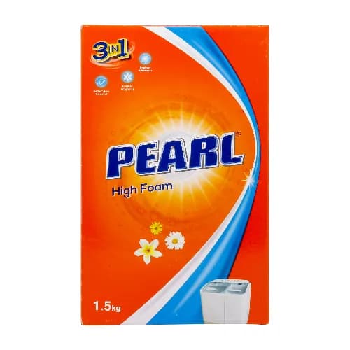 Pearl 3In1 High Foam Washing Powder 1.5Kg