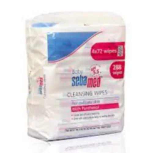 Sebamed Baby Extra Soft Cleansing Wipes for Delicate Skin (4 Packs) 4 x 72 tissues