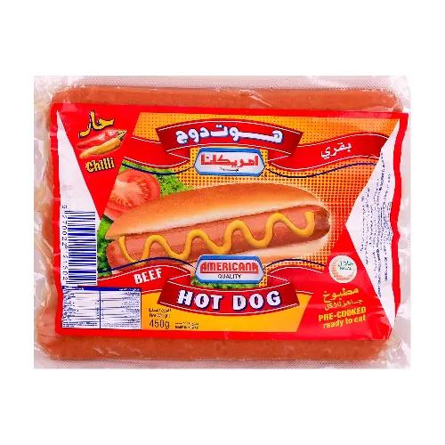 Americana Beef Chilli Hot Dog 450G