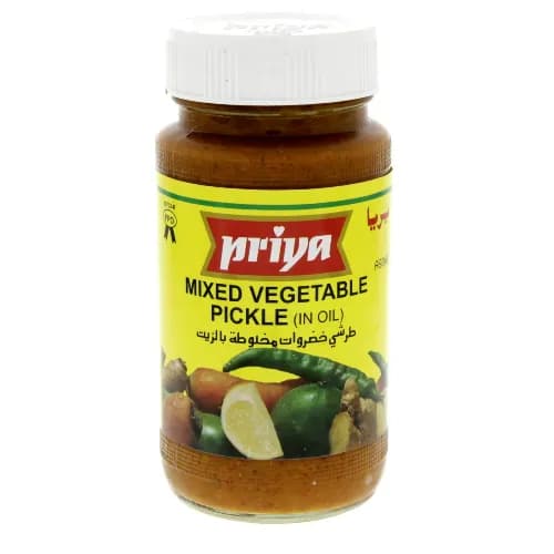 Priya Mixed Vegetable Pickle in Oil 300 gr