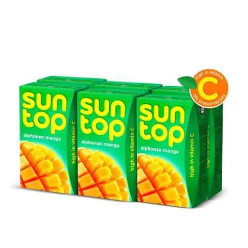 Sun Top Mango & Apple Mixed Juice 6 x 250 ml