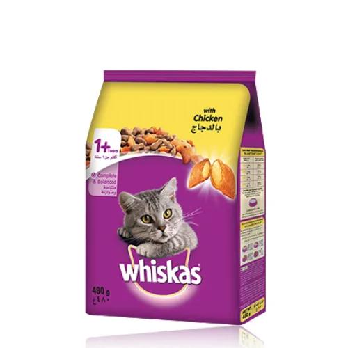 Whiskas Dry Food with Chicken for Adult Cats 480 gr