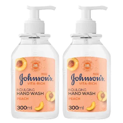 Johnson'S Hand Wash Vita Rich Indulging Peach 2 X 300Ml