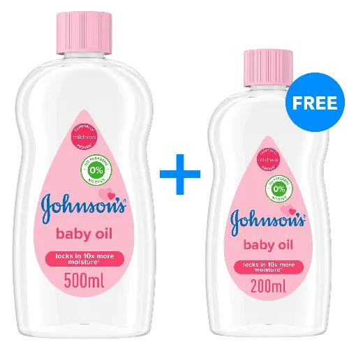 Johnson'S Baby Oil 500Ml + 200Ml