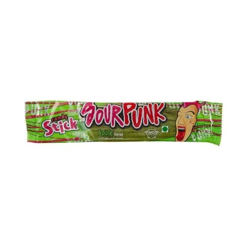 Sour Punk Candy Stick Apple Flavor - gelatin free 50 gr