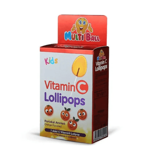 Multiball Kids Vitamin C Lollipops 7 Pieces