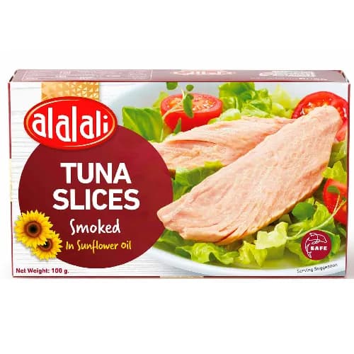 Al Alali Smoked Tuna Slices In Sunflower Oil 100G