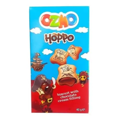 Ozmo Hoppo Biscuits Filled with Chocolate Cream 40 gr