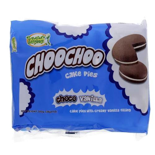 Lemon Square Choochoo Cake Pies Choco Vanilla 10 x 38 G