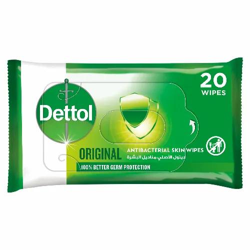 Dettol Original Antibacterial Skin Wipes 20 Pieces