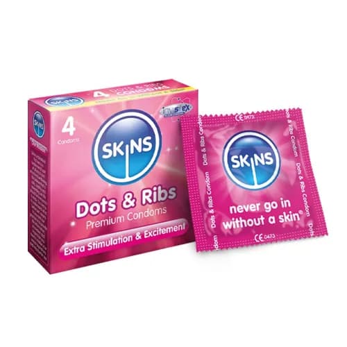 Skins Dots & Ribs 4 Condoms