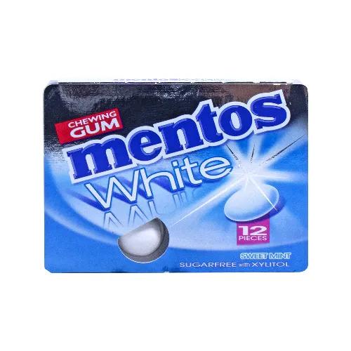 Mentos White Chewing Gum Sweet Mint 17g