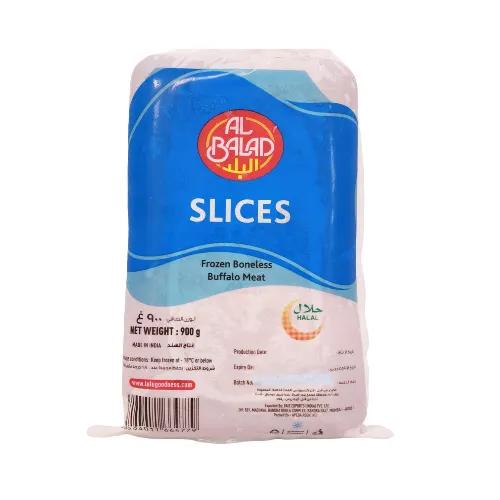 Al Balad Frozen Boneless Buffalo Meat Slices 900 G