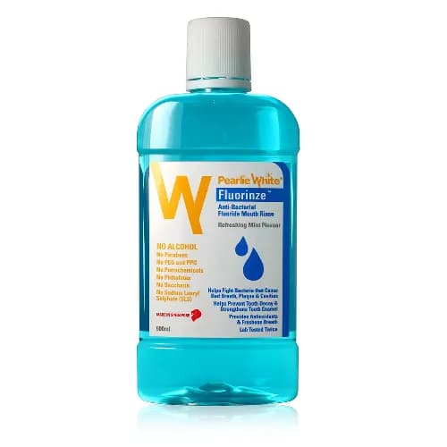 Pearlie White Fluorinze Mouth Wash 500ml